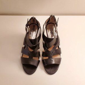 Michael Kors Black Leather Cross Strap